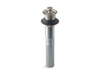 KOHLER K-7127-BN Bathroom Sink Drain With Non-Removable Metal Stopper And Without Overflow - Vibrant Brushed Nickel