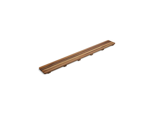 KOHLER K-9336-NA Groove Teak drain cover 48" receptor