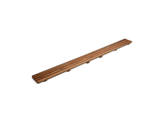 KOHLER K-9337-NA Groove Teak drain cover 60" receptor