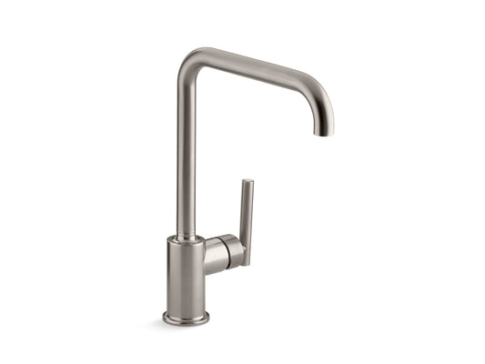 KOHLER K-7507-VS Purist Single-Handle Kitchen Sink Faucet In Vibrant Stainless