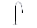 KOHLER K-13770-CP Bathroom Sink Gooseneck Spout With Aerator - Polished Chrome
