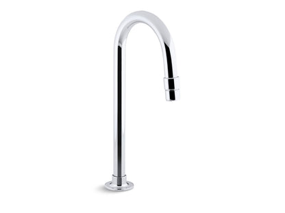 KOHLER K-13770-CP Bathroom sink gooseneck spout with aerator - Polished Chrome
