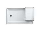 KOHLER K-1979-0 Tresham 60" X 36" Alcove Shower Base, Left Drain - White