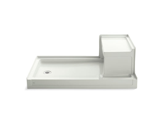 KOHLER K-1979-NY Tresham 60" X 36" Alcove Shower Base, Left Drain In Dune