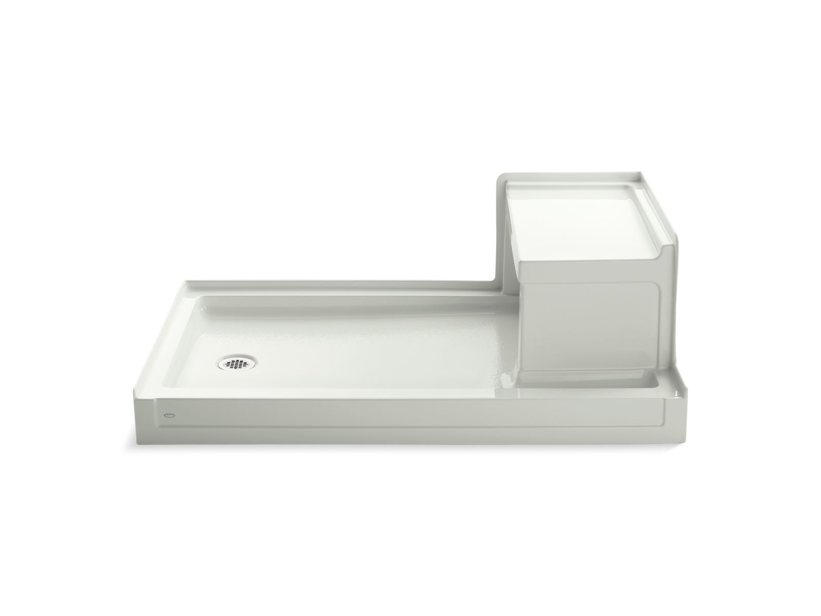 KOHLER K-1979-0 Tresham 60" X 36" Alcove Shower Base, Left Drain - White