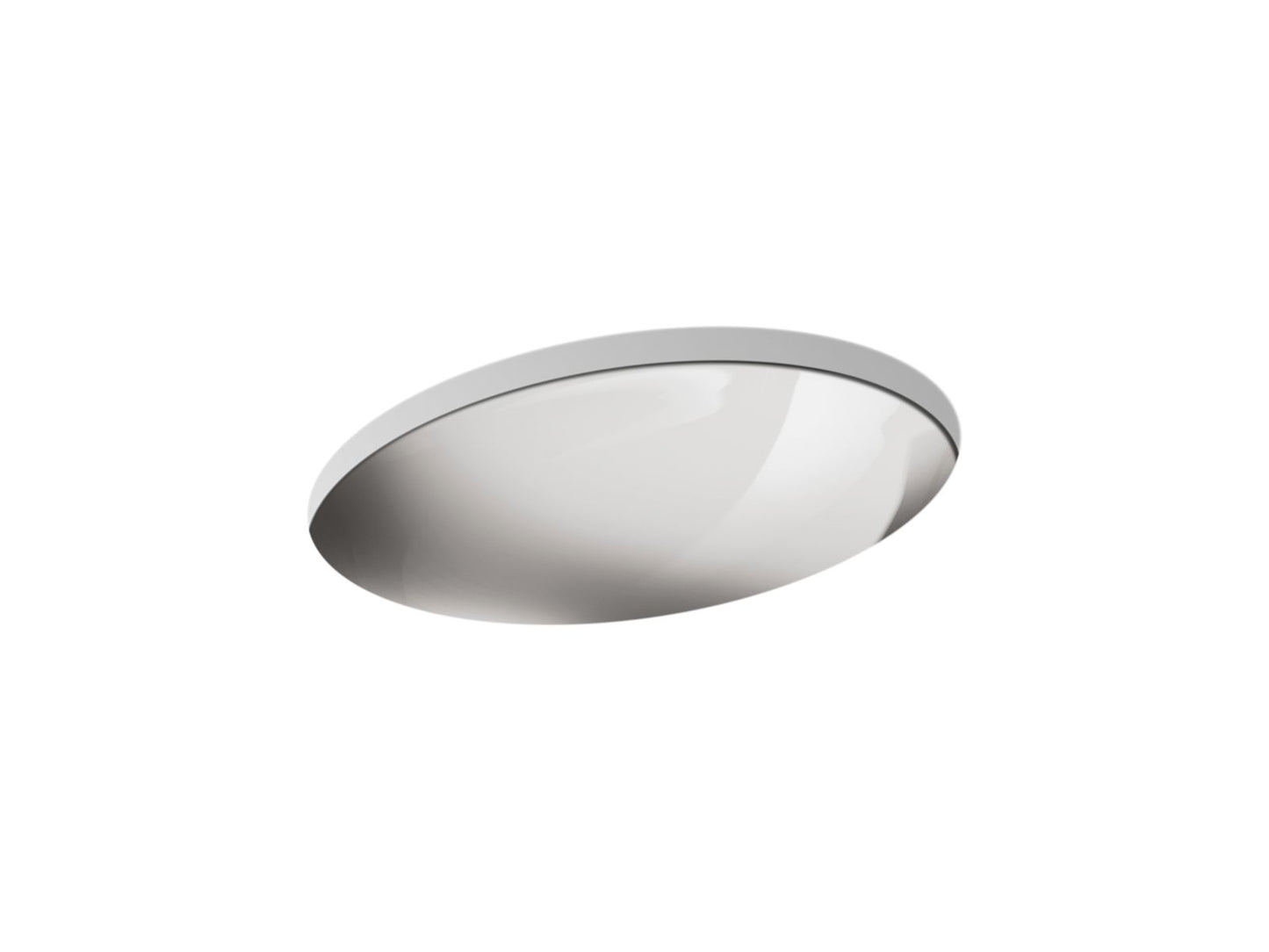 KOHLER K-2602-MU-NA Rhythm 23-1/4" oval undermount bathroom sink, no overflow