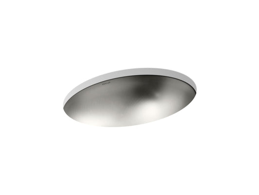 KOHLER K-2602-SU-NA Rhythm 23-1/4" Oval Undermount Bathroom Sink, No Overflow