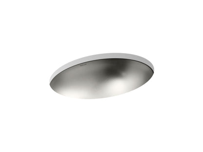KOHLER K-2602-SU-NA Rhythm 23-1/4" oval undermount bathroom sink, no overflow