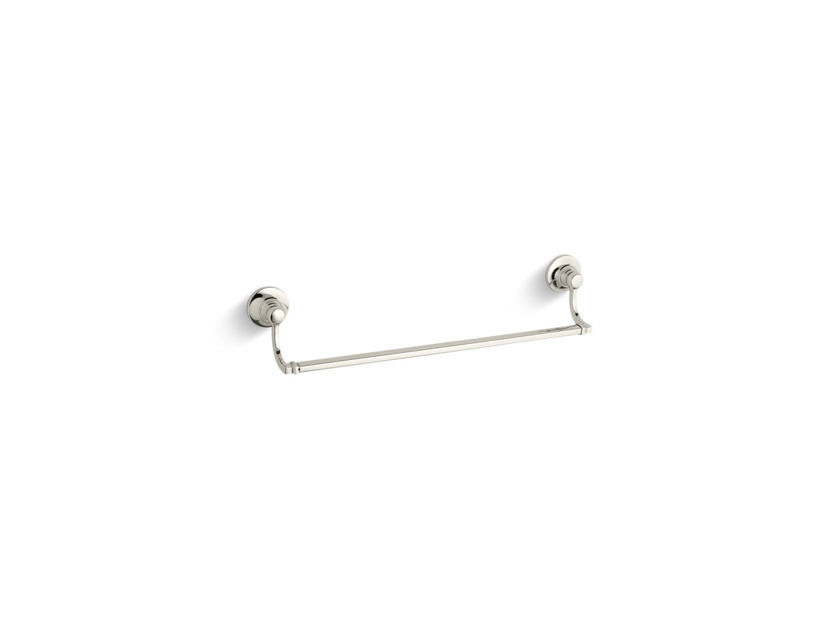 KOHLER K-11410-SN Bancroft 18" Towel Bar In Vibrant Polished Nickel