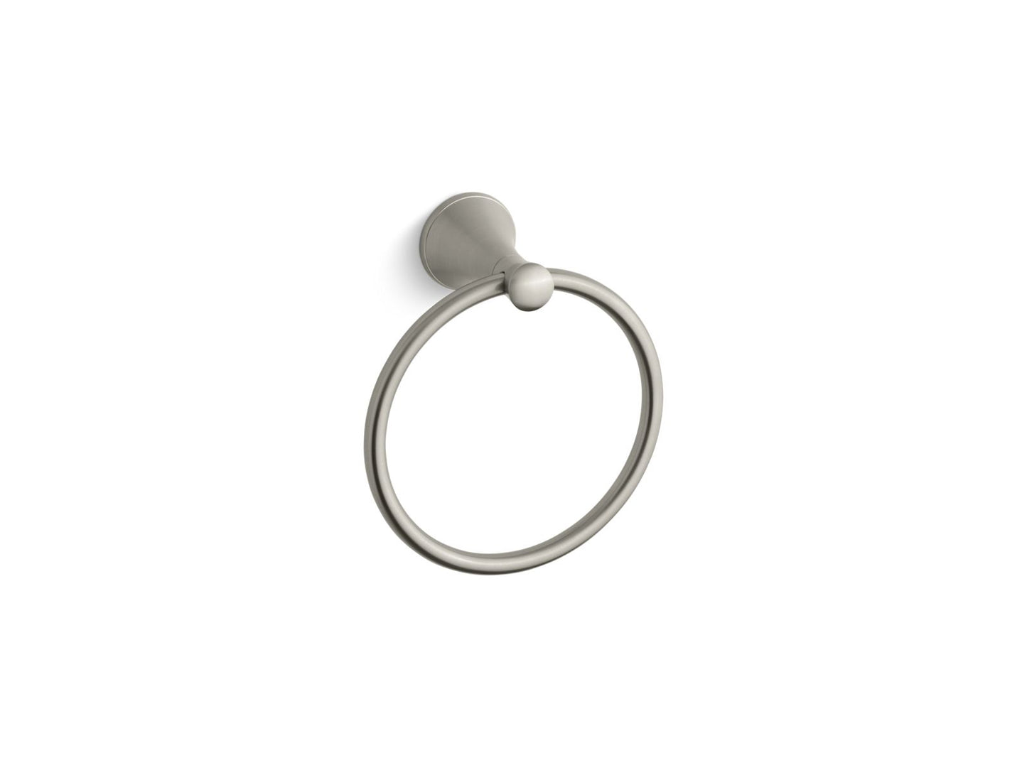 KOHLER K-13435-BN Coralais Towel Ring In Vibrant Brushed Nickel