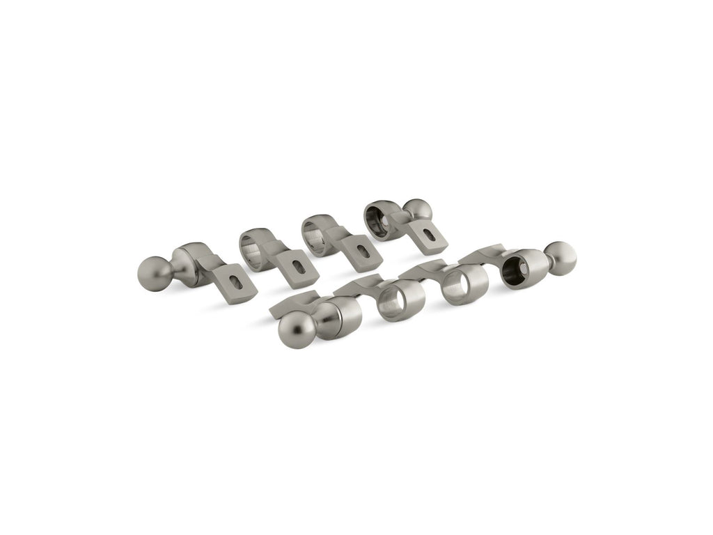 KOHLER K-708-BN Vintage Brackets And End Caps - Vibrant Brushed Nickel