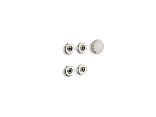 KOHLER K-9694-SN Flexjet Whirlpool Trim Kit With Four Jets In Vibrant Polished Nickel