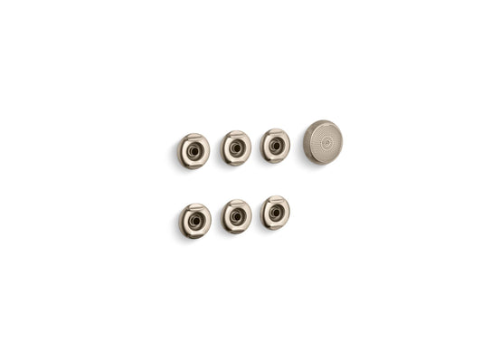 KOHLER K-9696-BV Flexjet Whirlpool Trim Kit With Six Jets In Vibrant Brushed Bronze