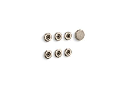 KOHLER K-9696-BV Flexjet Whirlpool trim kit with six jets - Vibrant Brushed Bronze