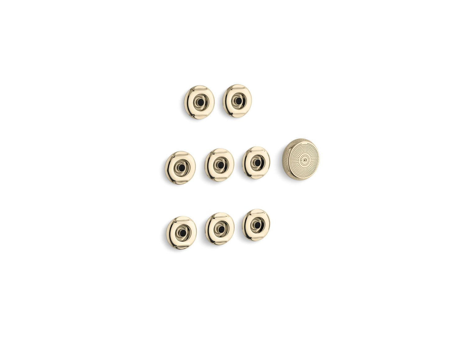 KOHLER K-9698-AF Flexjet Whirlpool Trim Kit With Eight Jets In Vibrant French Gold