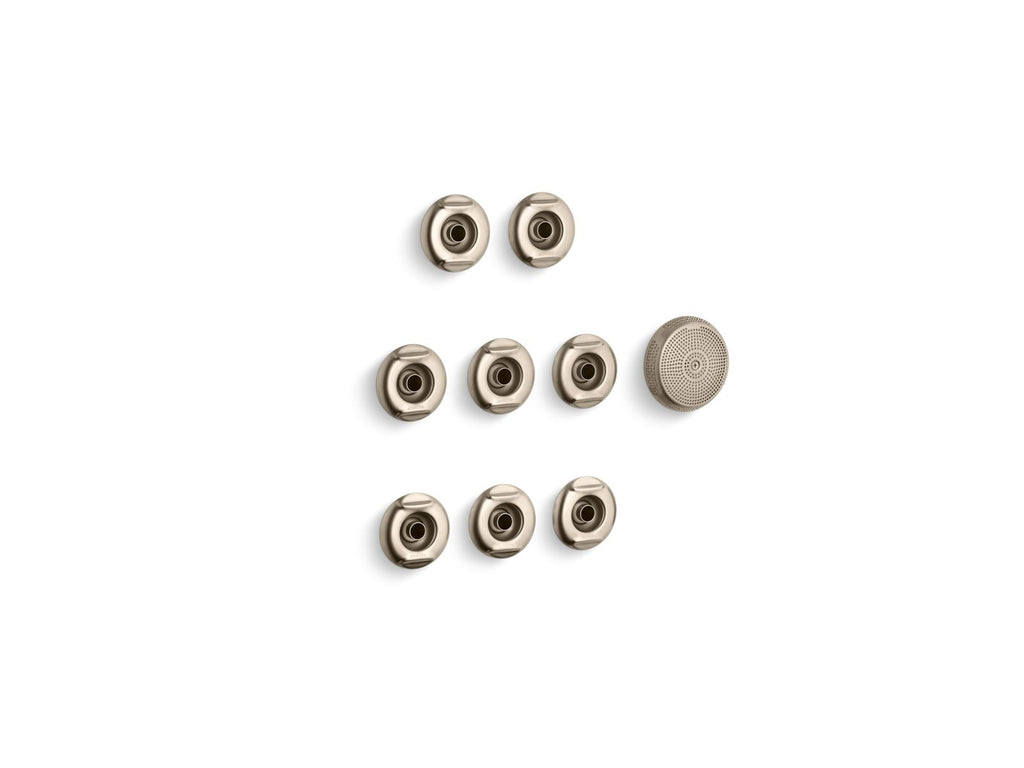 KOHLER K-9698-BV Flexjet Whirlpool Trim Kit With Eight Jets - Vibrant Brushed Bronze