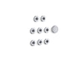 KOHLER K-9698-CP Flexjet Whirlpool Trim Kit With Eight Jets - Polished Chrome