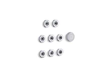 KOHLER K-9698-CP Flexjet Whirlpool trim kit with eight jets - Polished Chrome