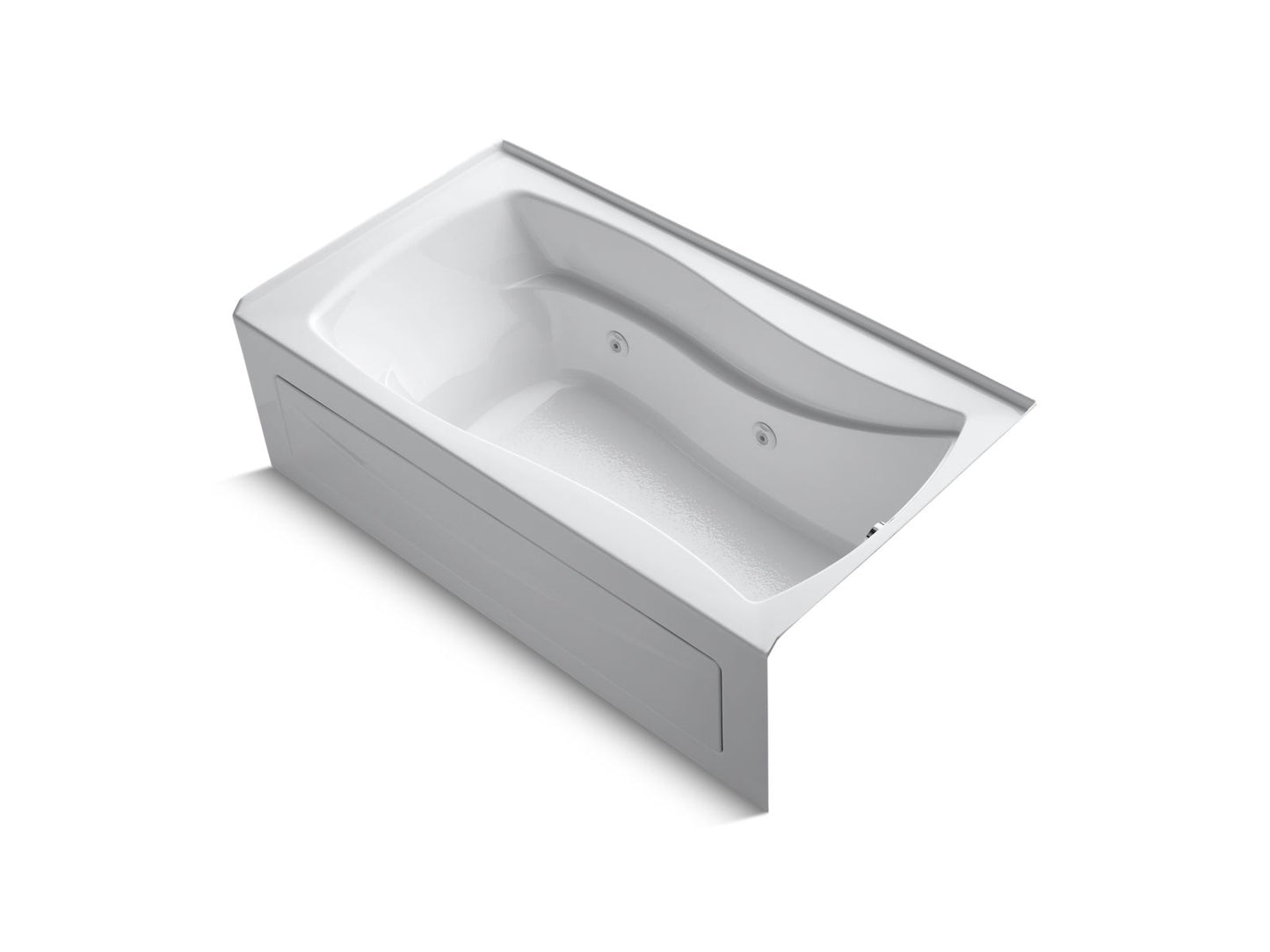 KOHLER K-1224-RA-0 Mariposa 66" X 36" Alcove Whirlpool, Right Drain In White