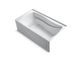 KOHLER K-1229-RA-0 Mariposa 66" X 36" Alcove Bath, Right Drain - White