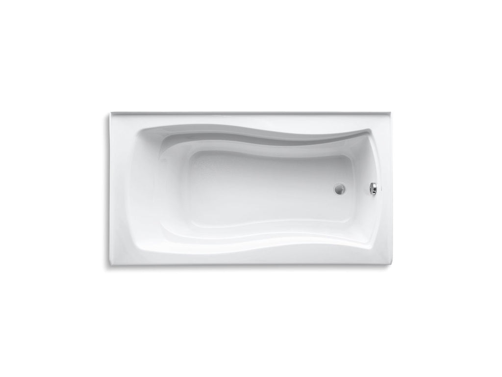 KOHLER K-1229-RA-0 Mariposa 66" X 36" Alcove Bath, Right Drain - White