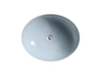 KOHLER K-2741-G1-B11 Whist 19" Oval Wall-Mount/Undermount Bathroom Sink, No Overflow - Opaque Dusk