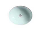 KOHLER K-2741-G2-B11 Whist 19" Oval Wall-Mount/Undermount Bathroom Sink, No Overflow - Opaque Dew