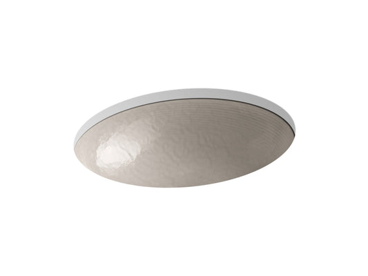 KOHLER K-2741-G3-B11 Whist 19" Oval Wall-Mount/Undermount Bathroom Sink, No Overflow In Opaque Doe