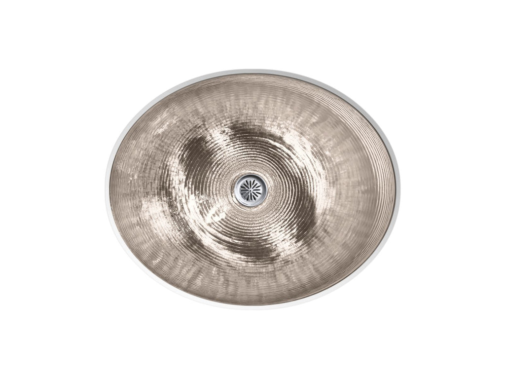 KOHLER K-2741-G3-B11 Whist 19" Oval Wall-Mount/Undermount Bathroom Sink, No Overflow - Opaque Doe