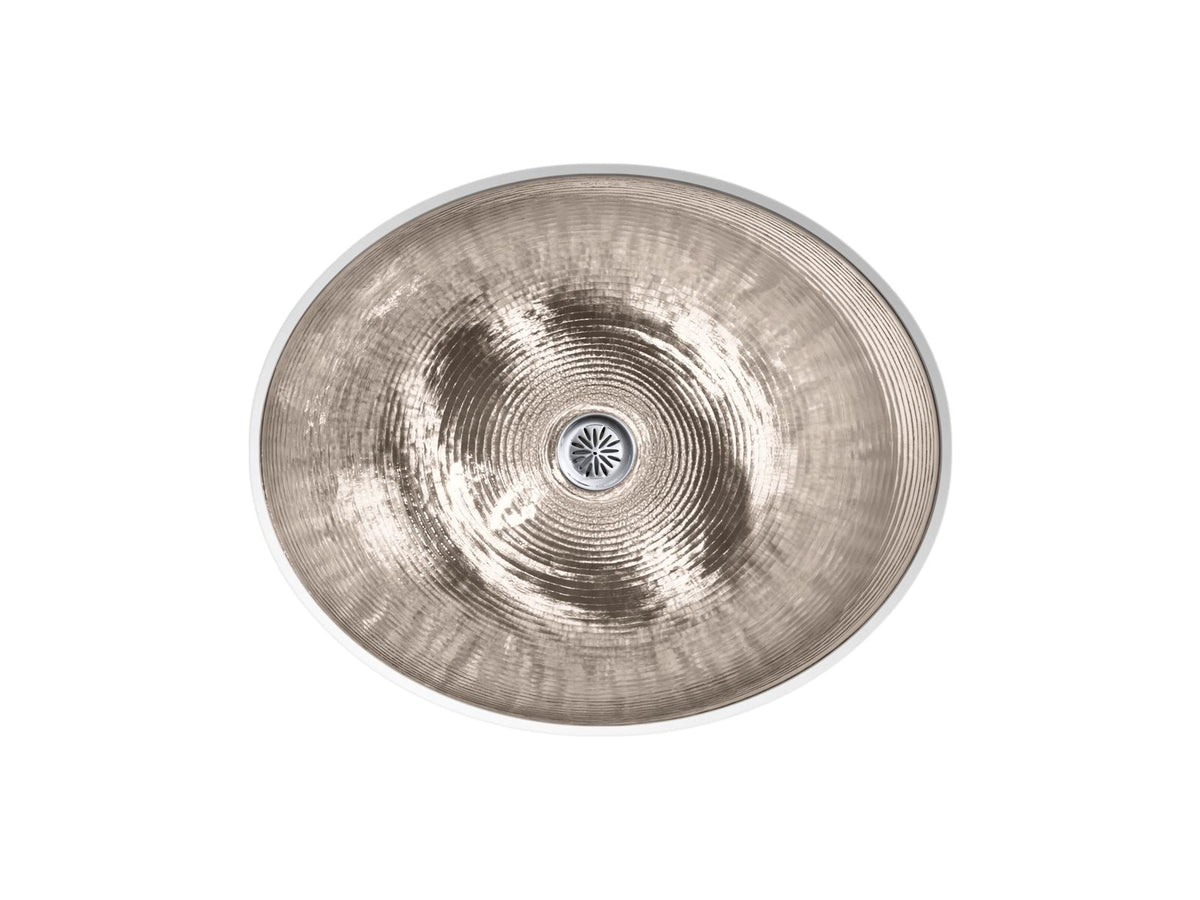 KOHLER K-2741-G3-B11 Whist 19" Oval Wall-Mount/Undermount Bathroom Sink, No Overflow - Opaque Doe