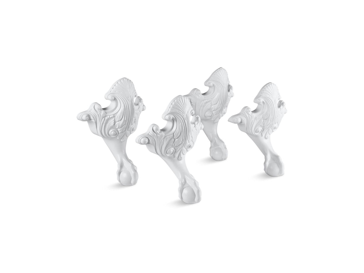KOHLER K-1103-0 Iron Works Historic Ball-And-Claw Feet - White
