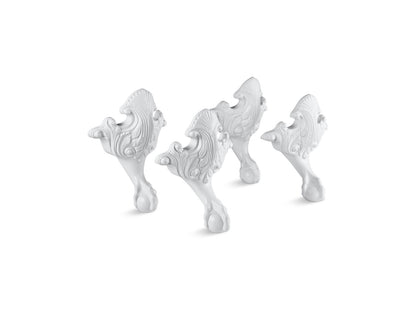 KOHLER K-1103-0 Iron Works Historic ball-and-claw feet - White