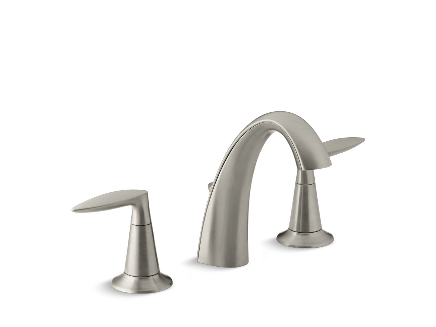 KOHLER K-45102-4-BN Alteo Widespread Bathroom Sink Faucet, 1.2 Gpm In Vibrant Brushed Nickel