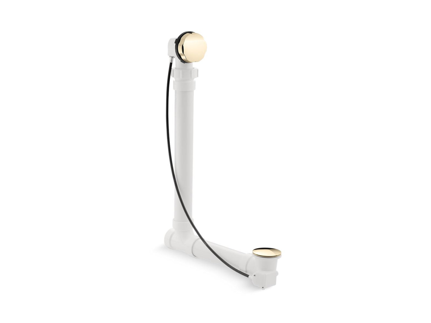 KOHLER K-7213-AF Clearflo Cable Bath Drain With Pvc Tubing In Vibrant French Gold