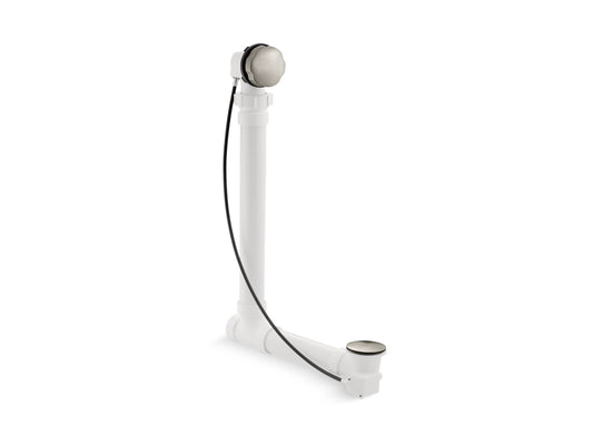 KOHLER K-7213-BN Clearflo Cable Bath Drain With Pvc Tubing In Vibrant Brushed Nickel