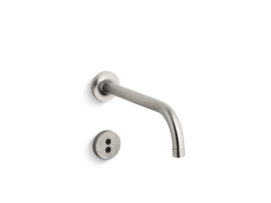 KOHLER K-T11839-VS Purist Wall-Mount Touchless Faucet Trim With Insight Technology And 9" 90-Degree Spout, Requires Valve In Vibrant Stainless