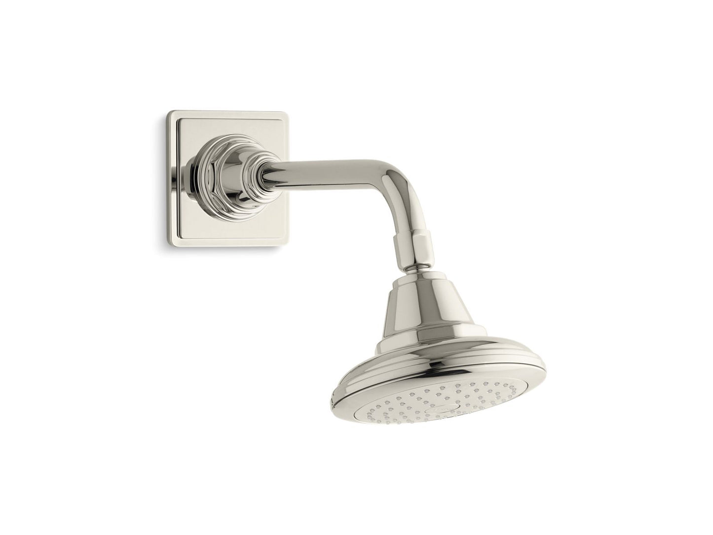 KOHLER K-13137-AK-SN Pinstripe Single-Function Showerhead, 2.5 Gpm In Vibrant Polished Nickel