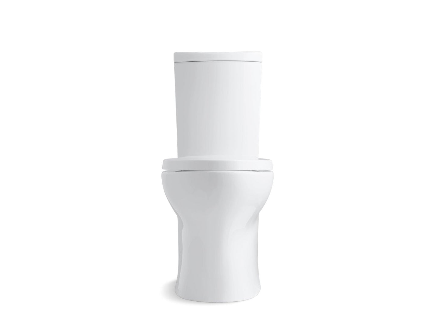 KOHLER K-6355-0 Persuade Curv Two-Piece Elongated Toilet With Skirted Trapway, Dual-Flush In White