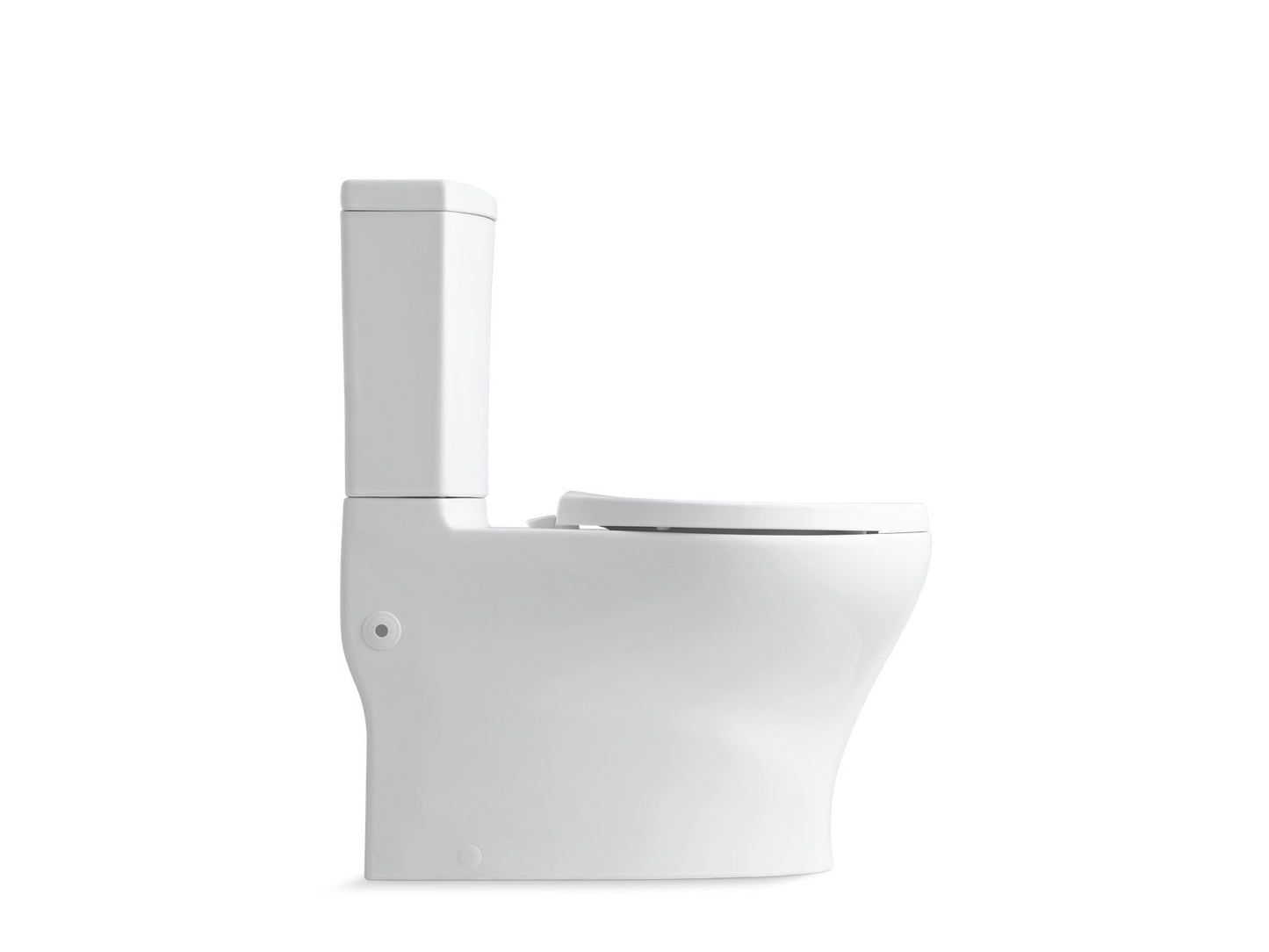 KOHLER K-6355-0 Persuade Curv Two-Piece Elongated Toilet With Skirted Trapway, Dual-Flush In White