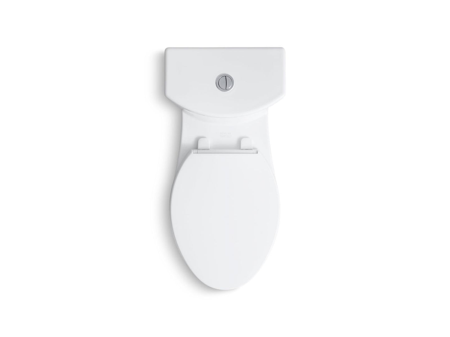 KOHLER K-6355-0 Persuade Curv Two-Piece Elongated Toilet With Skirted Trapway, Dual-Flush In White