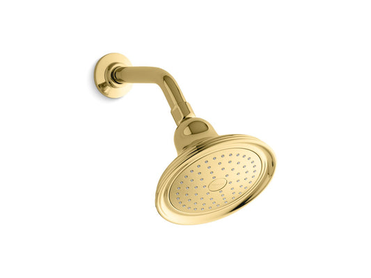 KOHLER K-10391-AK-PB Devonshire Single-Function Showerhead, 2.5 Gpm In Vibrant Polished Brass