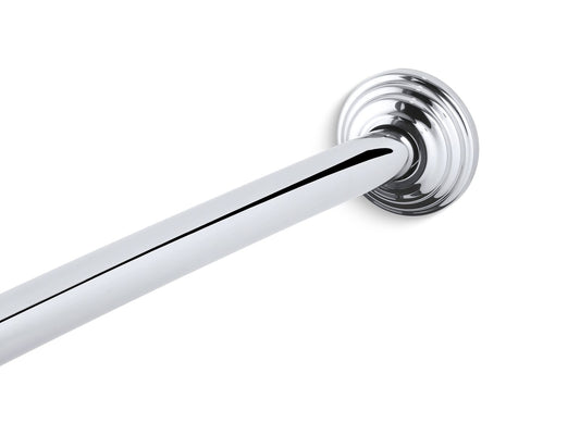 KOHLER K-9349-S Expanse Curved Shower Rod - Traditional Design In Polished Stainless