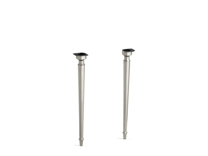 KOHLER K-6839-BN Kathryn Octagonal tapered brass table legs - Vibrant Brushed Nickel