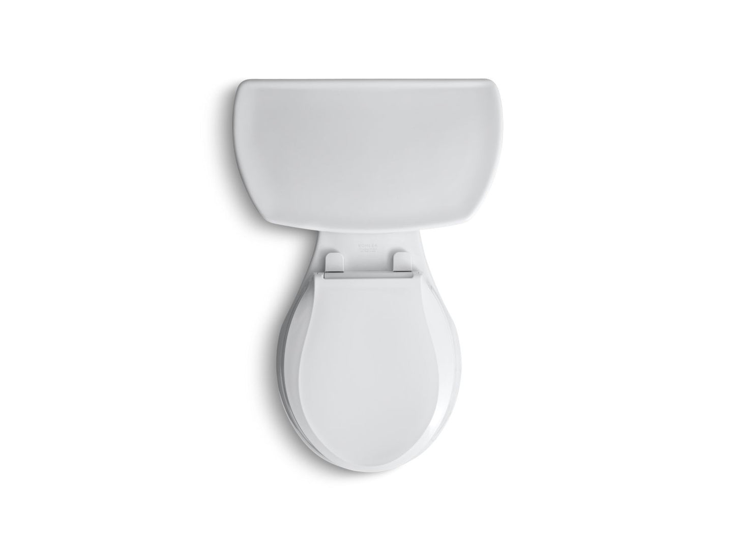 KOHLER K-3947-0 Wellworth Two-Piece Round-Front Toilet, 1.28 Gpf In White