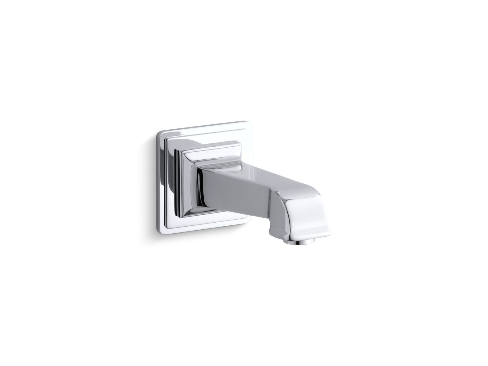 KOHLER K-13139-A-CP Pinstripe Pure Wall-Mount Bath Spout - Polished Chrome