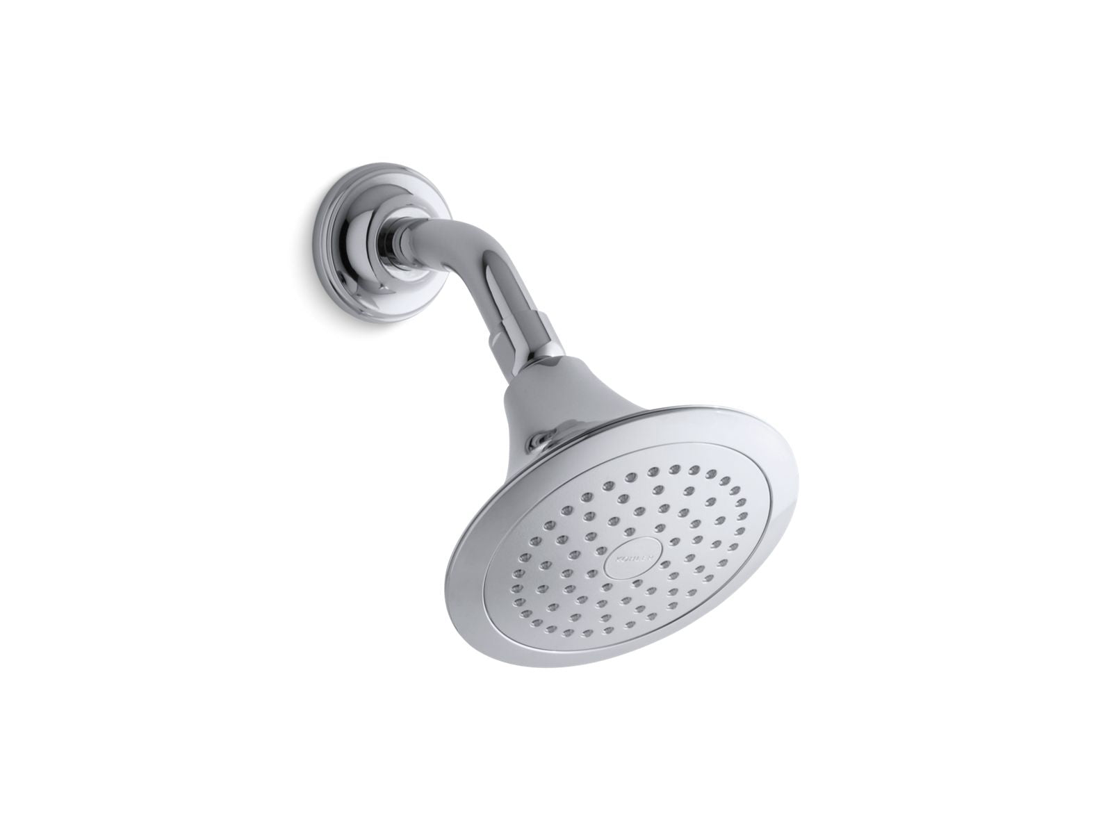 KOHLER K-10282-AK-CP Forte Single-Function Showerhead, 2.5 Gpm - Polished Chrome