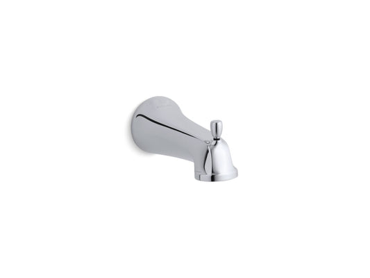 KOHLER K-10589-CP Bancroft Wall-Mount Bath Spout With Diverter, Slip-Fit Connection In Polished Chrome