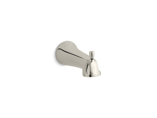 KOHLER K-10588-SN Bancroft Wall-Mount Bath Spout With Diverter, Npt Connection In Vibrant Polished Nickel