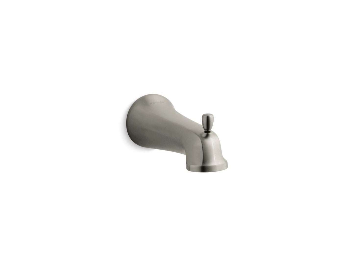 KOHLER K-10588-BN Bancroft Wall-Mount Bath Spout With Diverter, Npt Connection In Vibrant Brushed Nickel