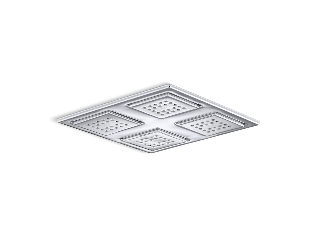 KOHLER K-98740-SN Watertile Rain Overhead Shower Panel With Four 22-Nozzle Sprayheads - Vibrant Polished Nickel